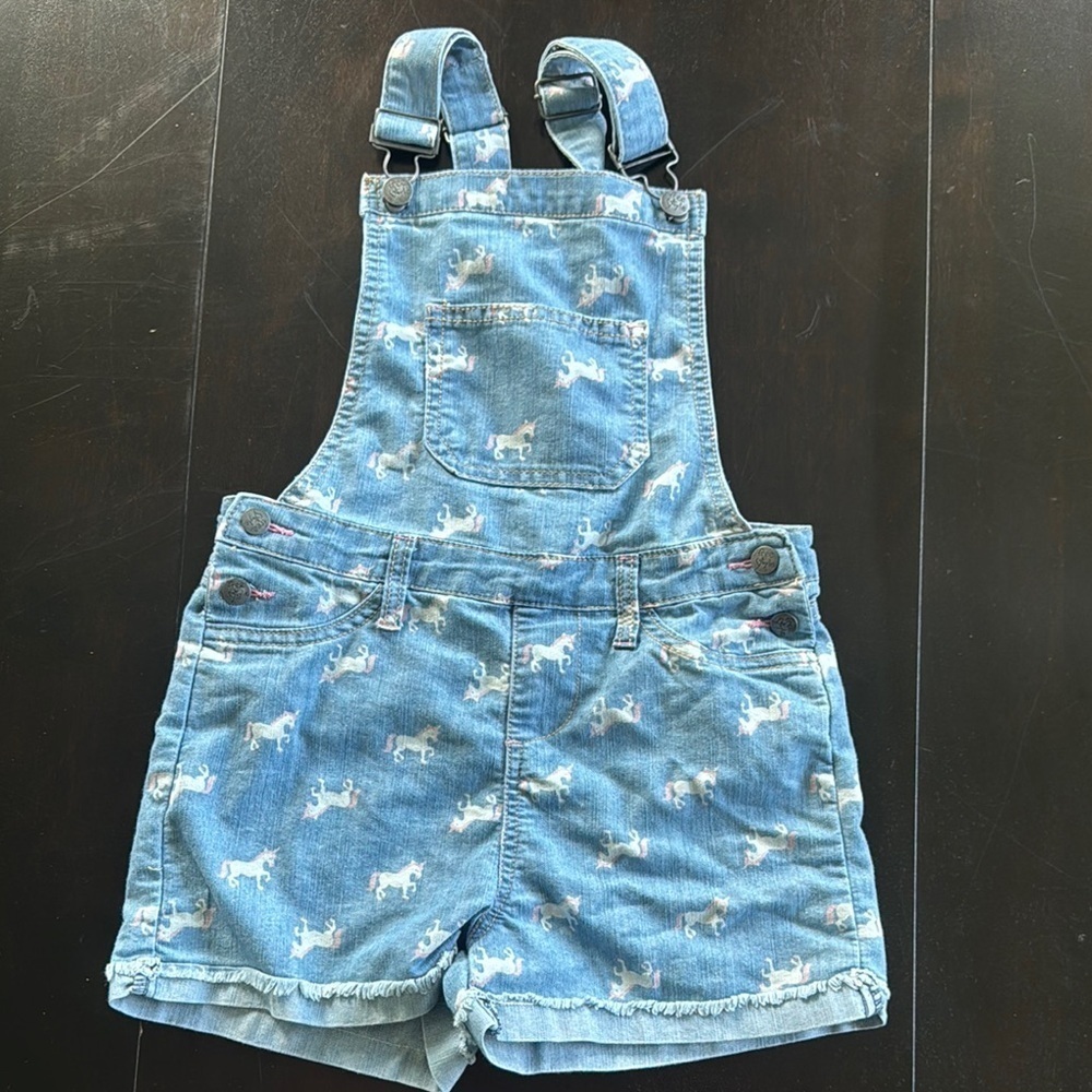 Freestyle Blue unicorn Print Overalls